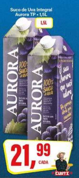 Suco de Uva Integral Aurora Tp.