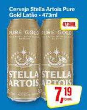 Cerveja Stella Artois Pure Gold Latão