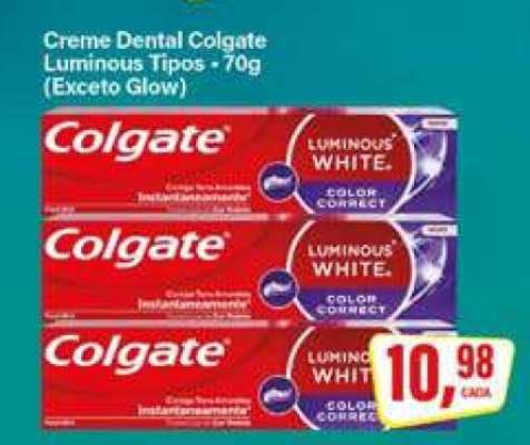 Creme Dental Colgate Luminous Tipos