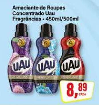 Amaciante de Roupas Concentrado Uau