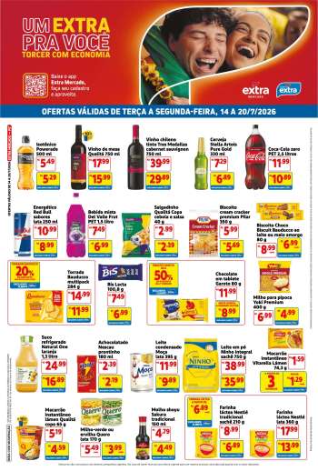 Folheto Mercado Extra - 14/07/2026 - 20/07/2026.