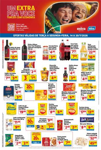 Folheto Mercado Extra - 14/07/2026 - 20/07/2026.