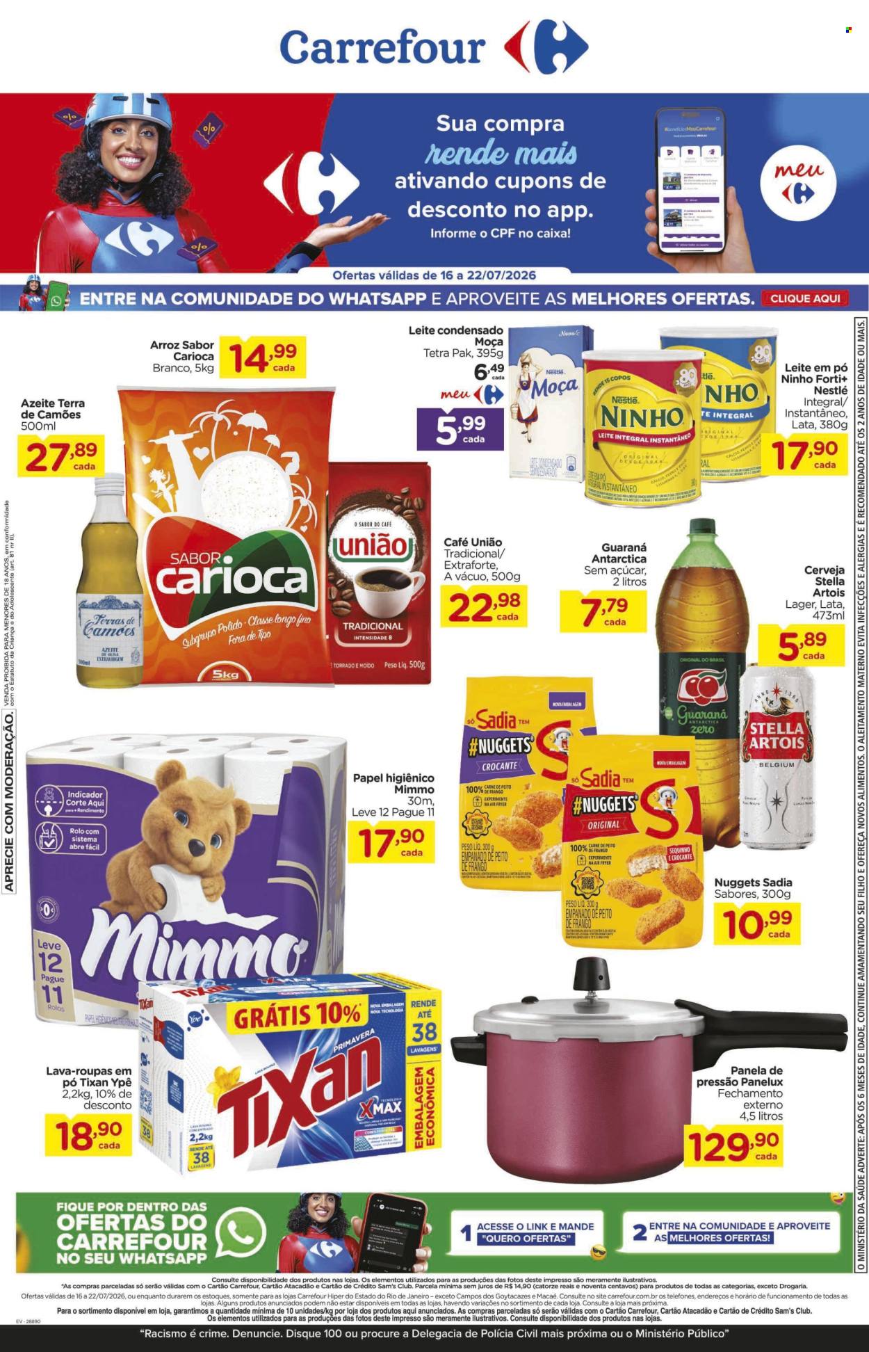 Folheto Carrefour Hiper - 16/07/2026 - 22/07/2026. Página 1
