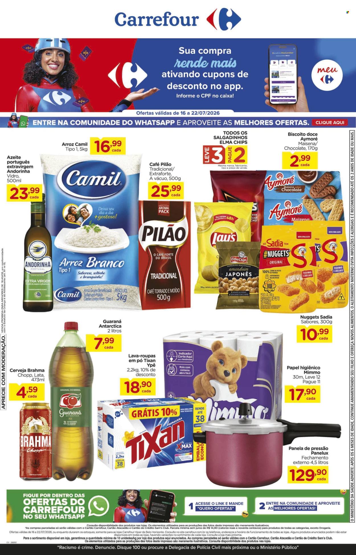 Folheto Carrefour Hiper - 16/07/2026 - 22/07/2026. Página 1