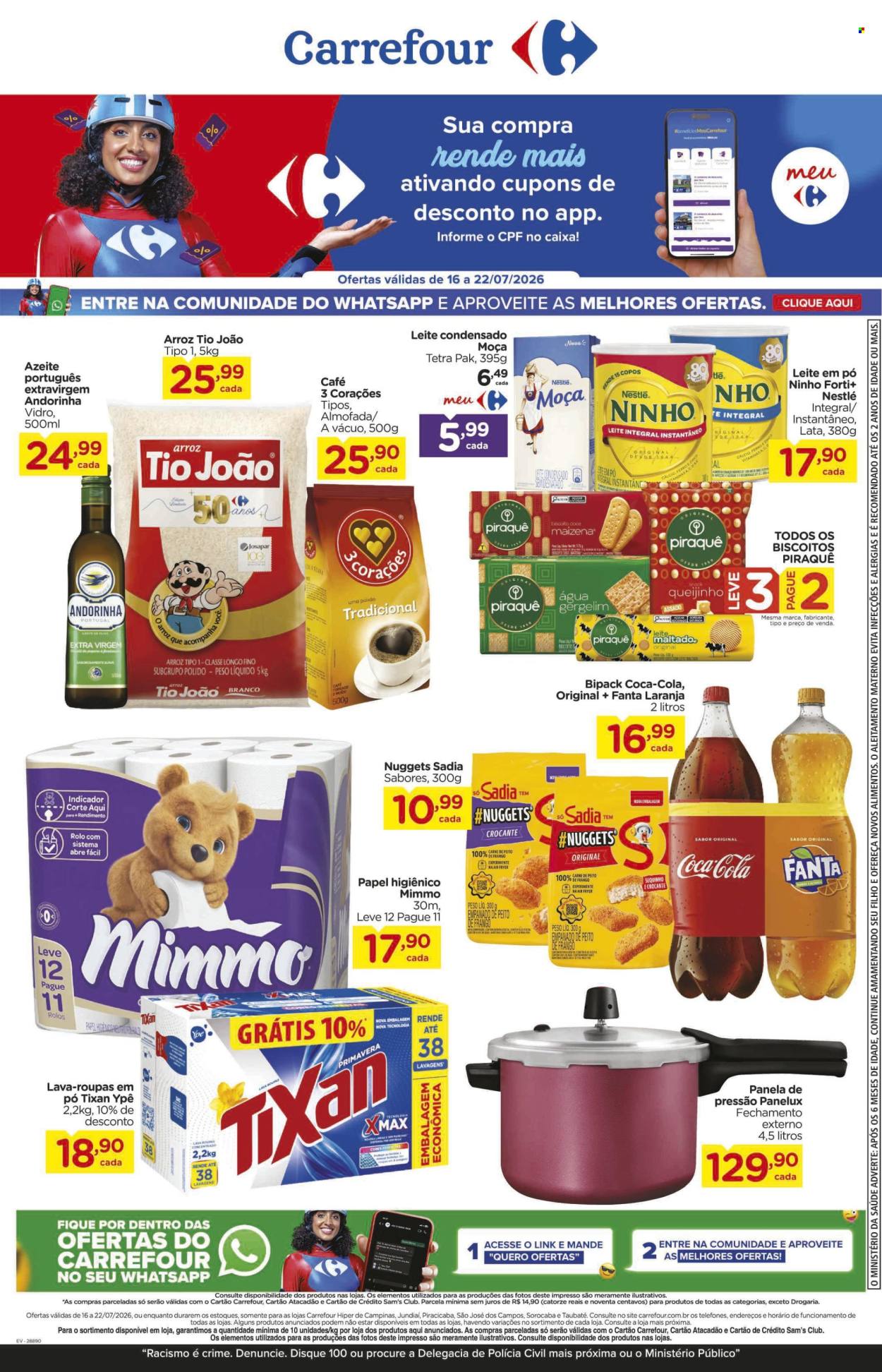 Folheto Carrefour Hiper - 16/07/2026 - 22/07/2026. Página 1