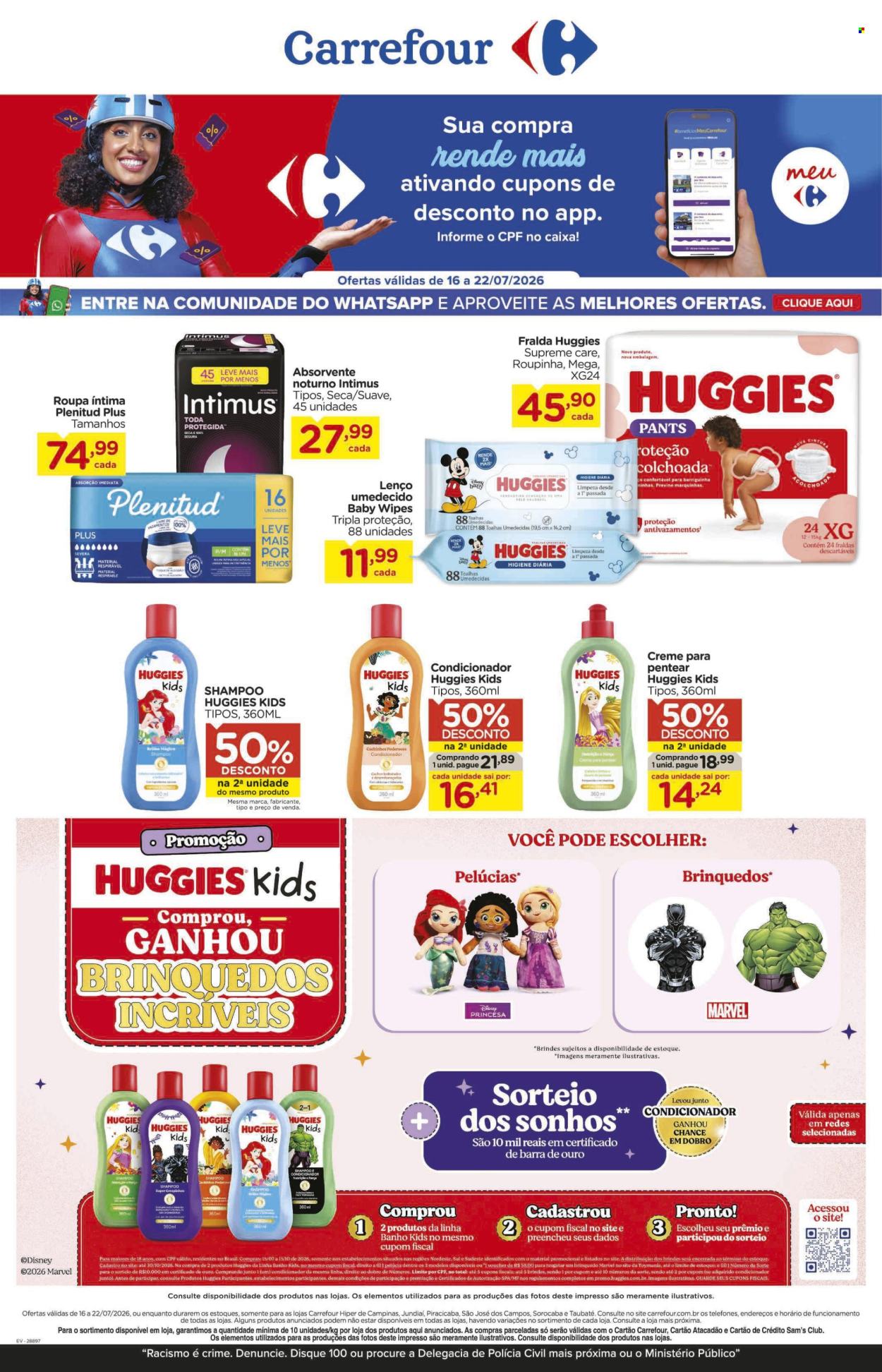 Folheto Carrefour Hiper - 16/07/2026 - 22/07/2026. Página 1