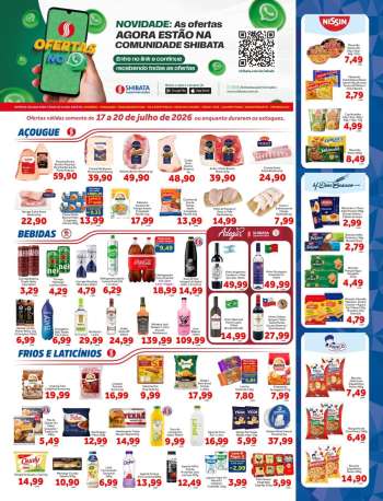 Folheto Shibata Supermercados - 17/07/2026 - 20/07/2026.