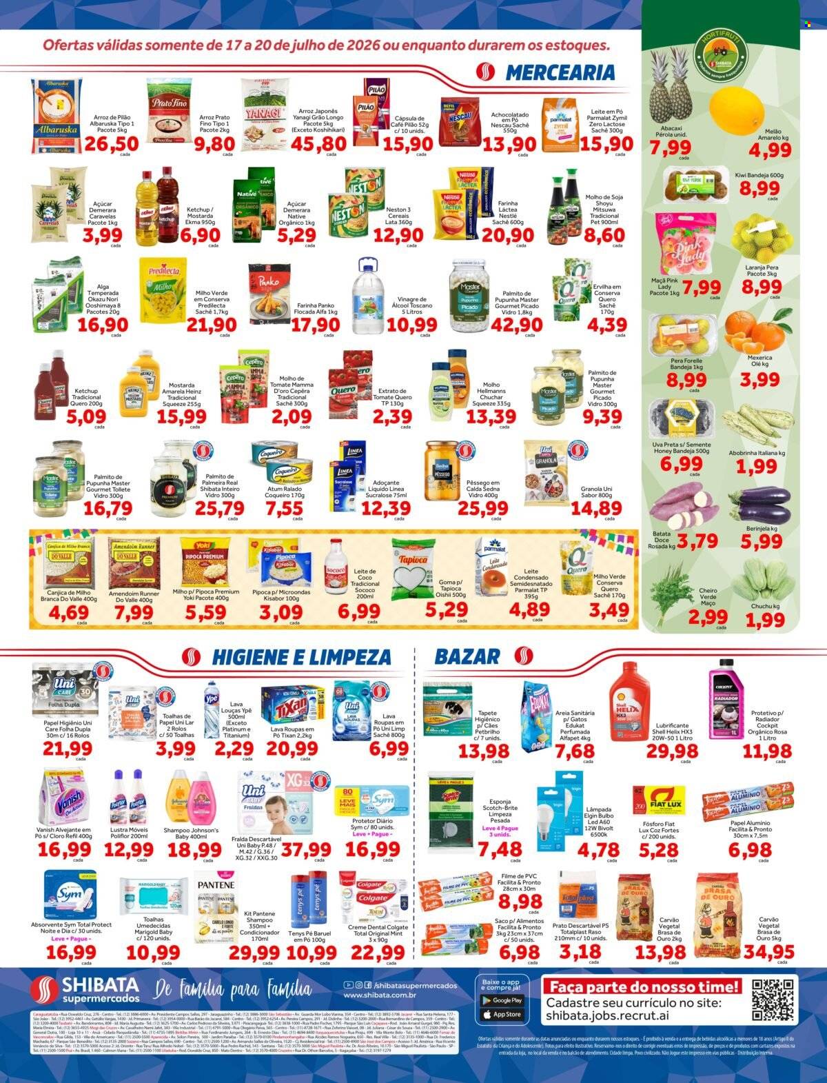 Folheto Shibata Supermercados - 17/07/2026 - 20/07/2026. Página 2