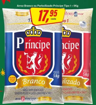 Arroz Branco ou Parboilizado Príncipe Tipo 1