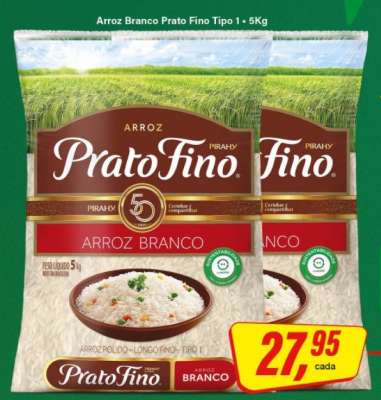 Arroz Branco Prato Fino Tipo 1 - 5Kg