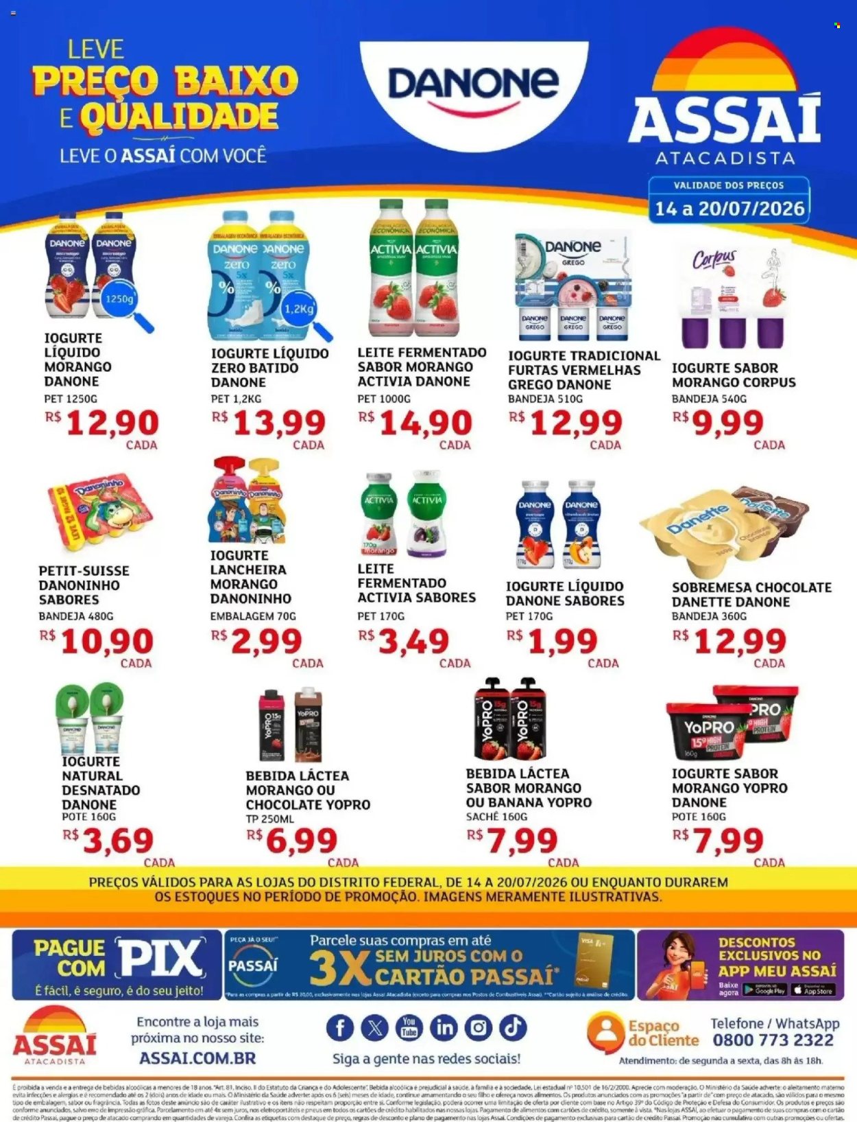 Folheto Assaí Atacadista - 14/07/2026 - 20/07/2026. Página 1
