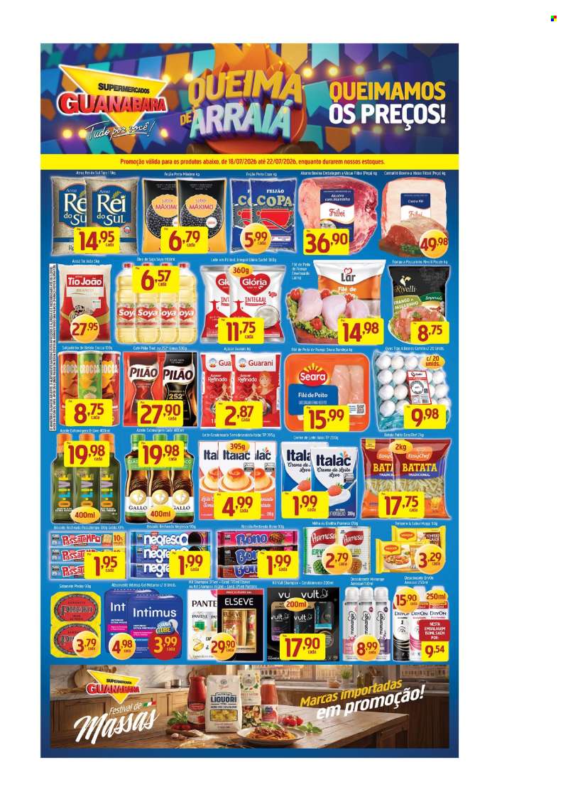 Folheto Supermercados Guanabara - 18/07/2026 - 22/07/2026.
