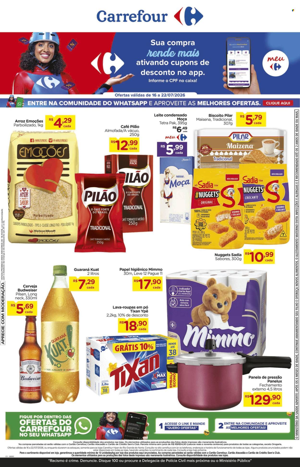 Folheto Carrefour Hiper - 16/07/2026 - 22/07/2026. Página 1