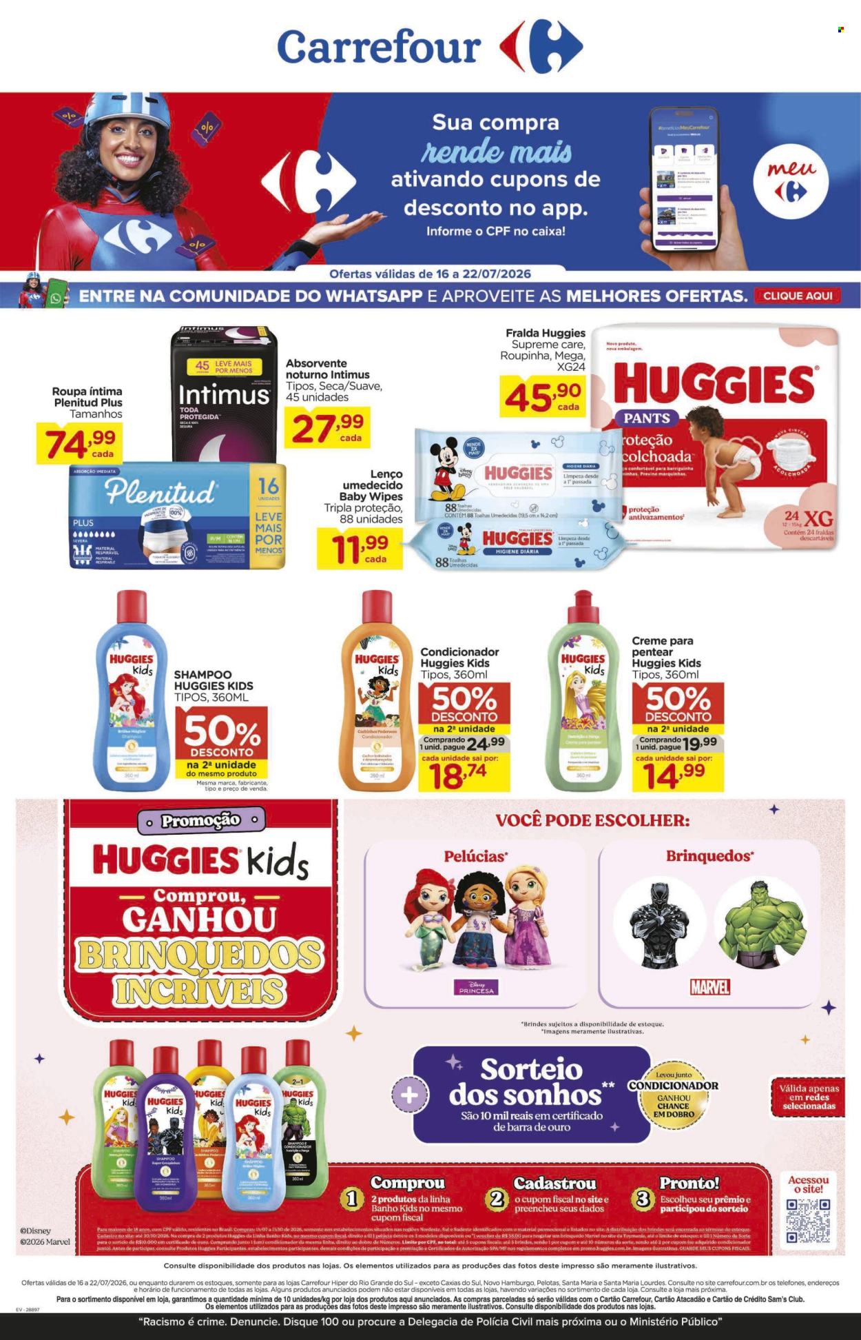Folheto Carrefour Hiper - 16/07/2026 - 22/07/2026. Página 1