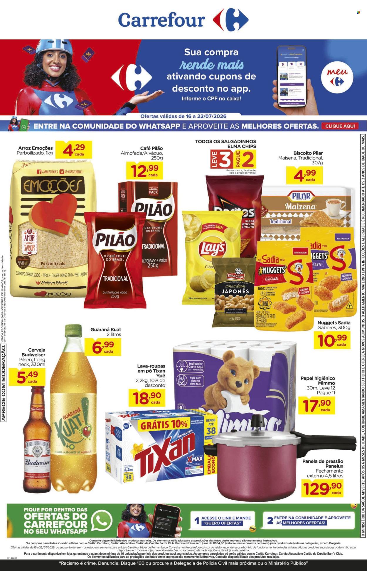 Folheto Carrefour Hiper - 16/07/2026 - 22/07/2026. Página 1