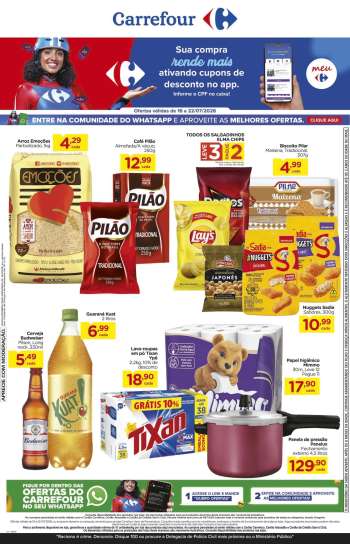 Folheto Carrefour Hiper - 16/07/2026 - 22/07/2026.