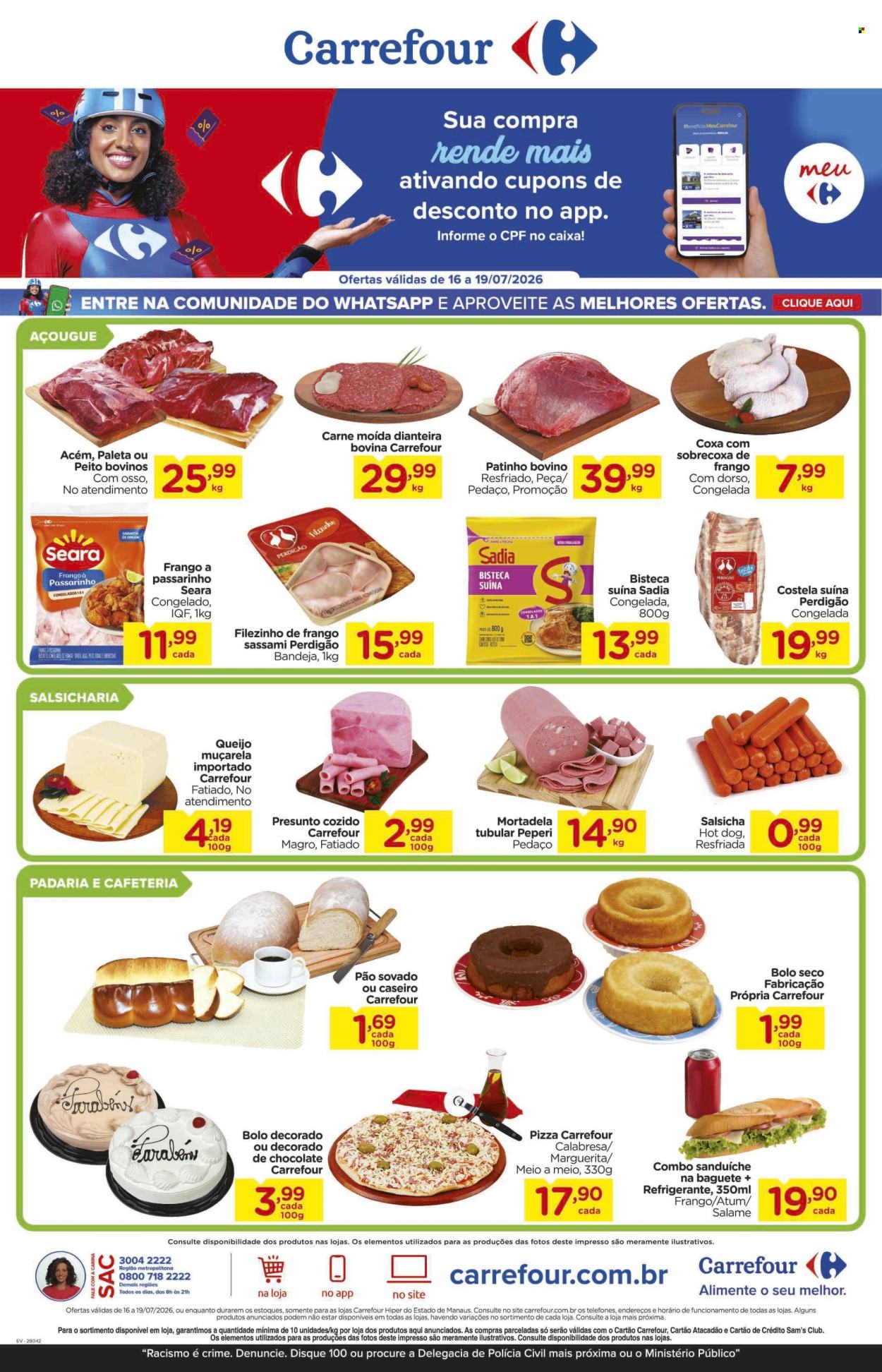 Folheto Carrefour Hiper - 16/07/2026 - 19/07/2026. Página 1