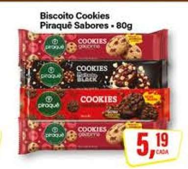 Biscoito Cookies Piraquê Sabores