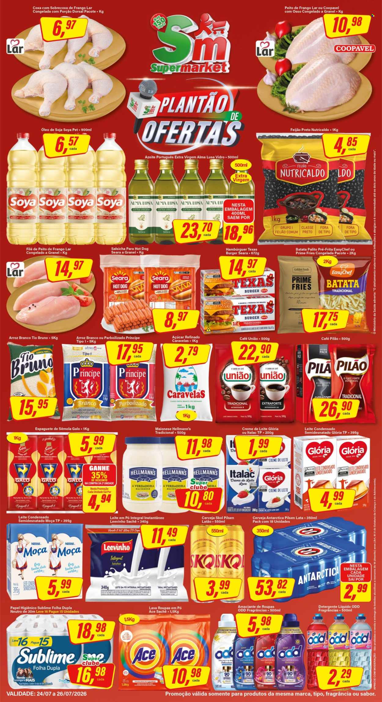 Folheto Rede Supermarket - 24/07/2026 - 26/07/2026. Página 1