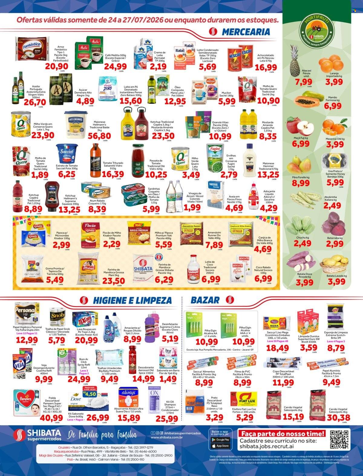 Folheto Shibata Supermercados - 24/07/2026 - 27/07/2026. Página 2