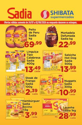 Folheto Shibata Supermercados - 24/07/2026 - 02/08/2026.