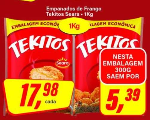 Empanados de Frango Tekitos Seara