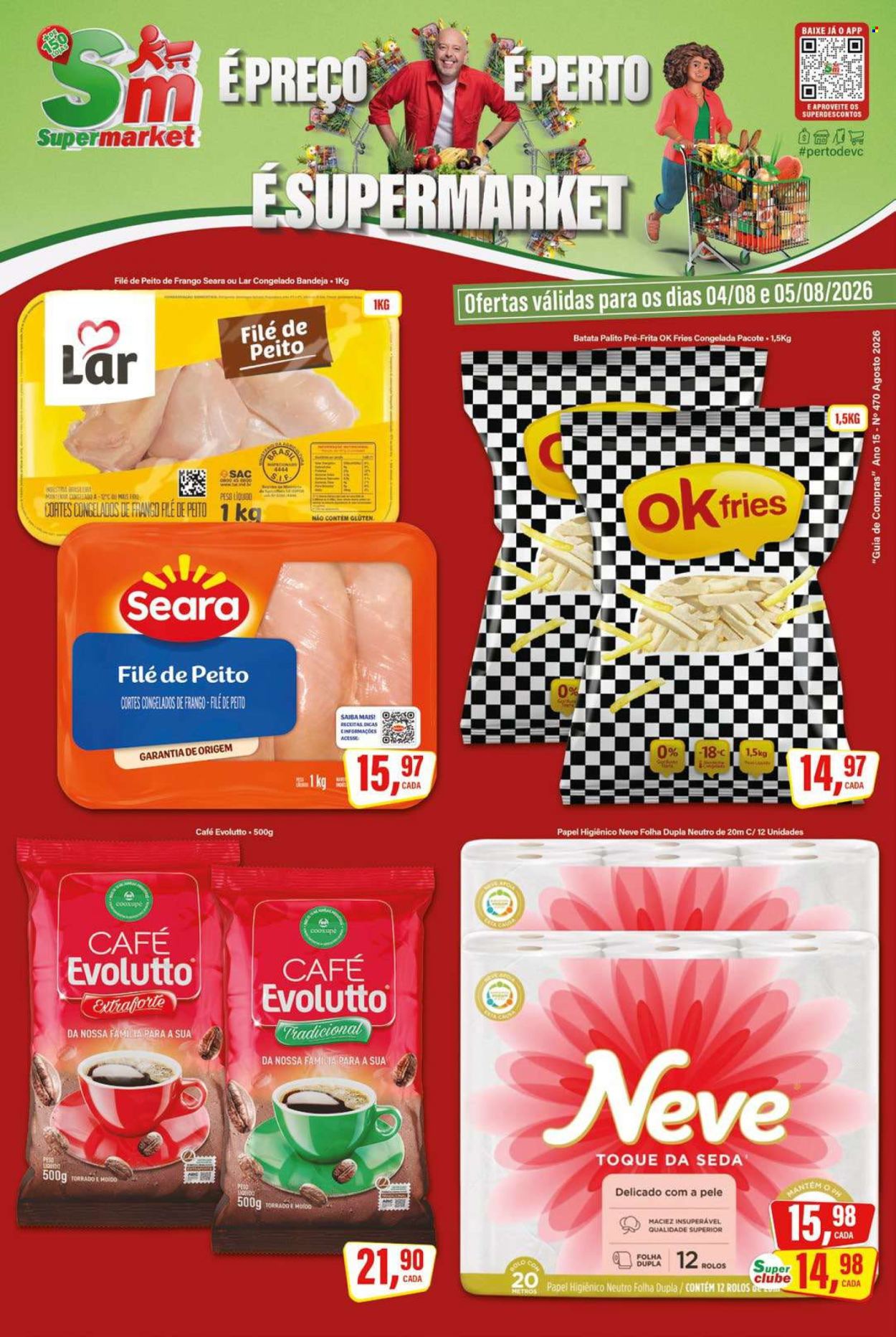 Folheto Rede Supermarket - 04/08/2026 - 05/08/2026. Página 1