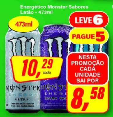 Energético Monster Sabores Latão