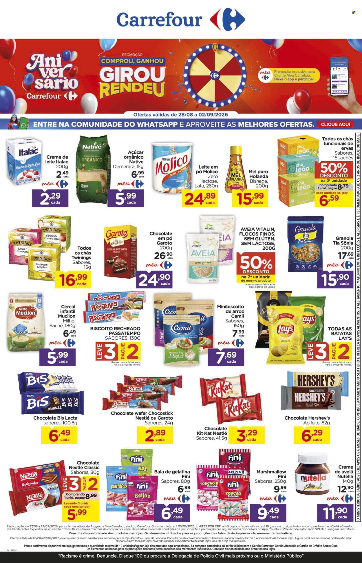 Folheto Carrefour Hiper - 28/08/2026 - 02/09/2026. Página 1