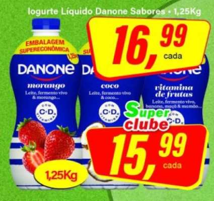 Iogurte Líquido Danone Sabores