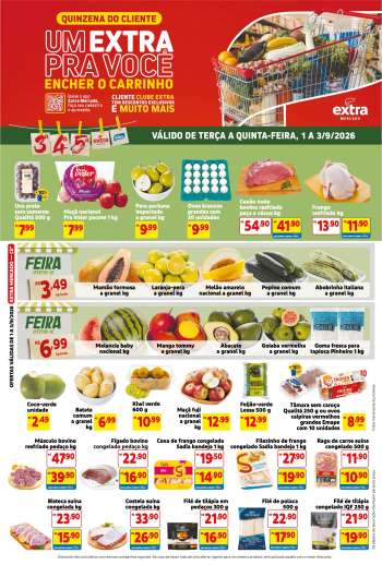 Folheto Mercado Extra - 01/09/2026 - 03/09/2026.