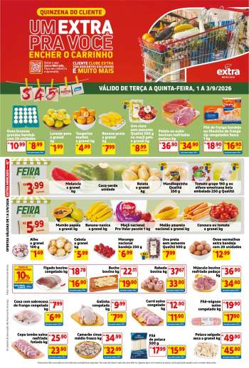 Folheto Mercado Extra - 01/09/2026 - 03/09/2026.