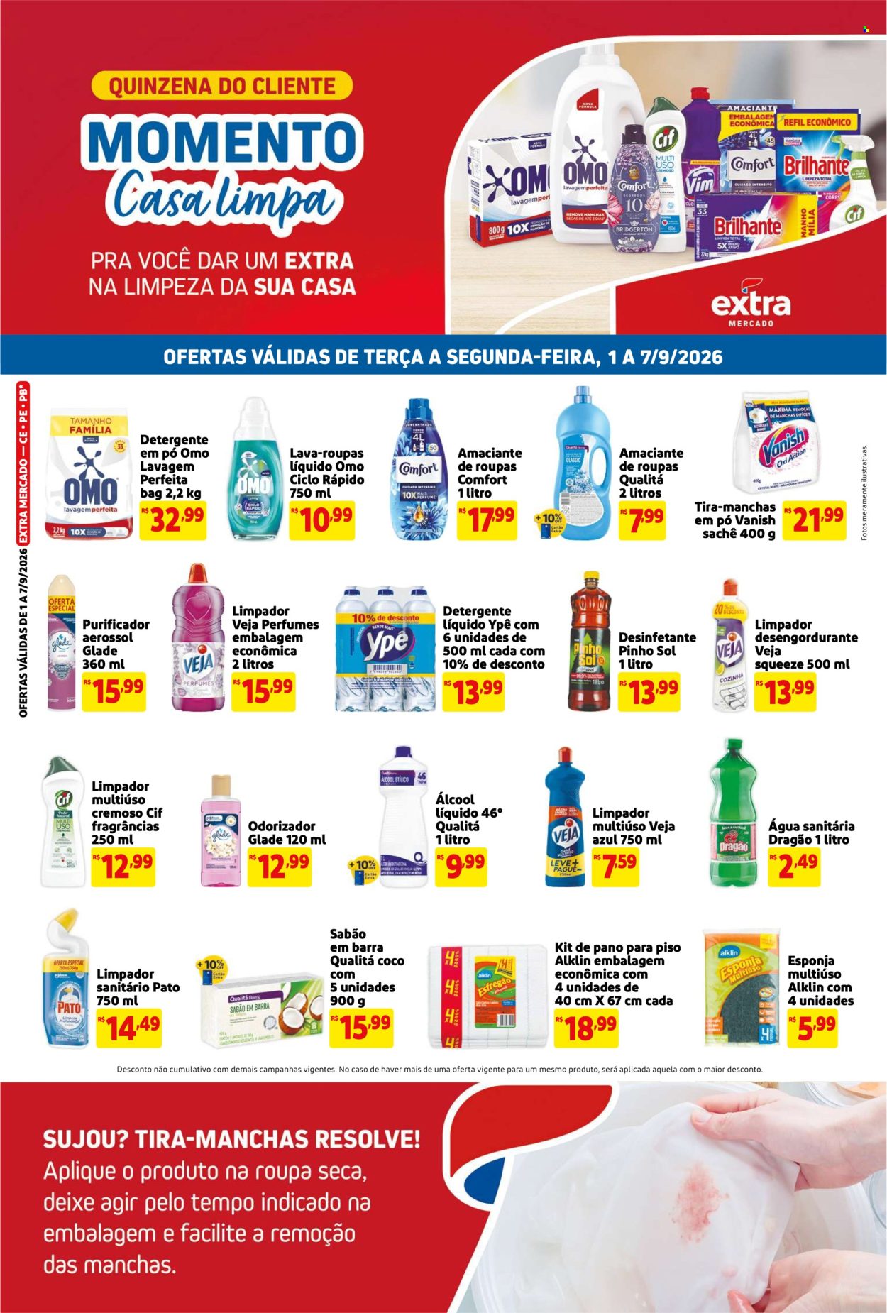 Folheto Mercado Extra - 01/09/2026 - 07/09/2026. Página 1