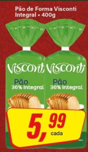 Pão de Forma Visconti Integral
