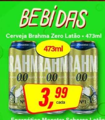 Cerveja Brahma Zero Latão