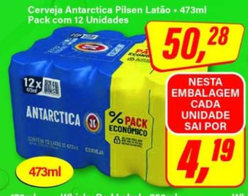 Cerveja Antarctica Pilsen Latão