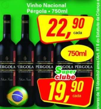 Vinho Nacional Pérgola - 750ml