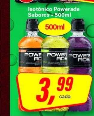Isotônico Powerade Sabores