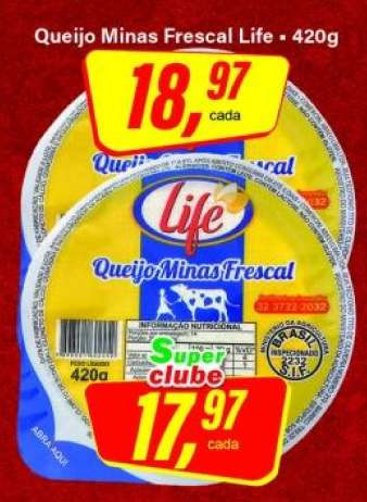 Queijo Minas Frescal Life 420g