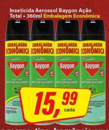 Inseticida Aerossol Baygon Ação Total