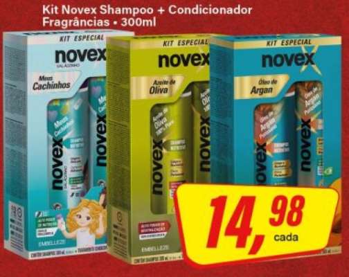 Kit Novex Shampoo + Condicionador