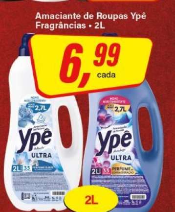 Amaciante de Roupas Ypê