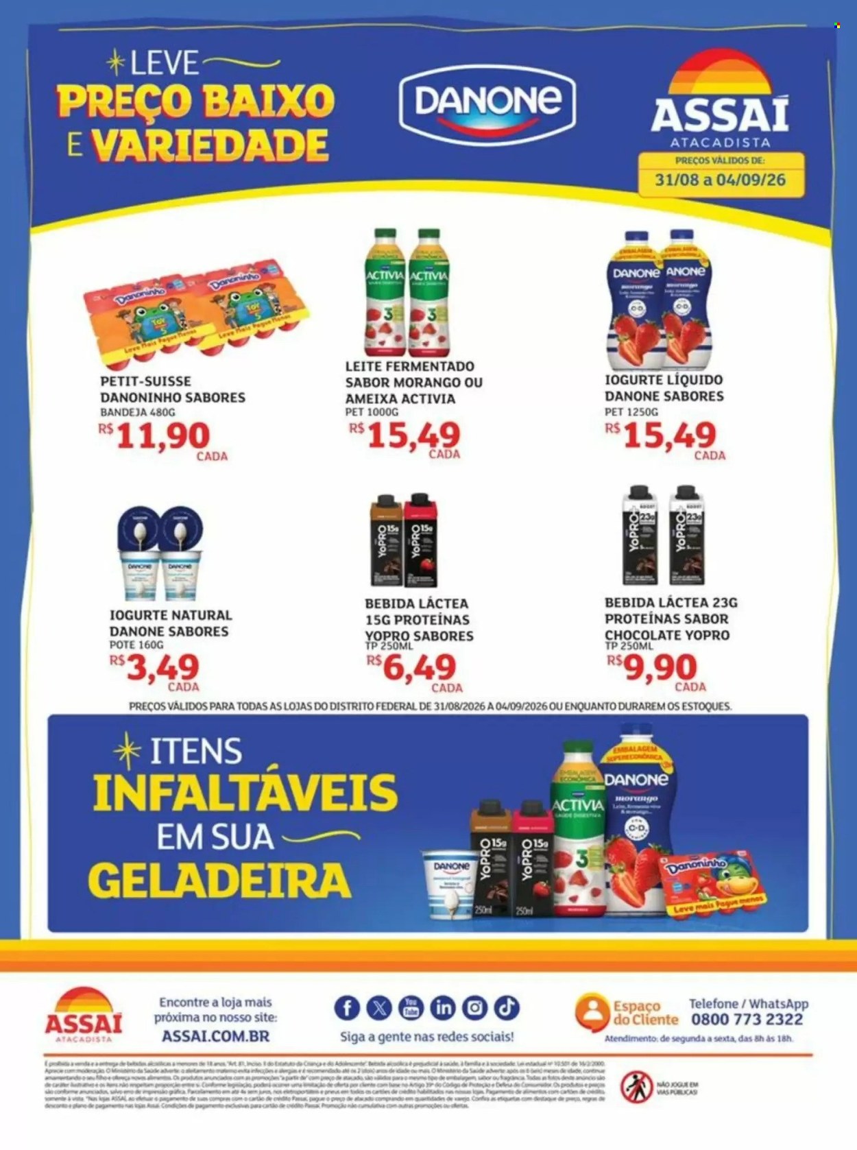 Folheto Assaí Atacadista - 31/08/2026 - 04/09/2026. Página 1