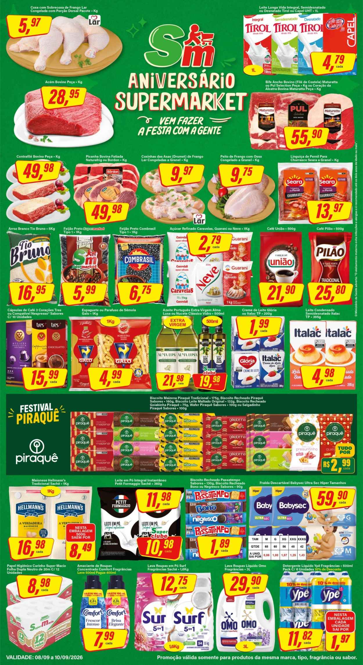 Folheto Rede Supermarket - 08/09/2026 - 10/09/2026. Página 1