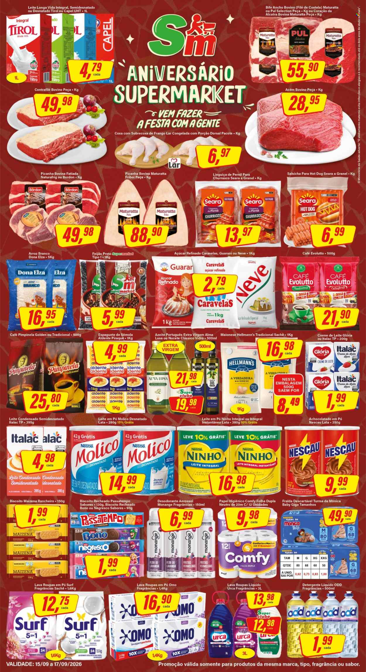 Folheto Rede Supermarket - 15/09/2026 - 17/09/2026. Página 1