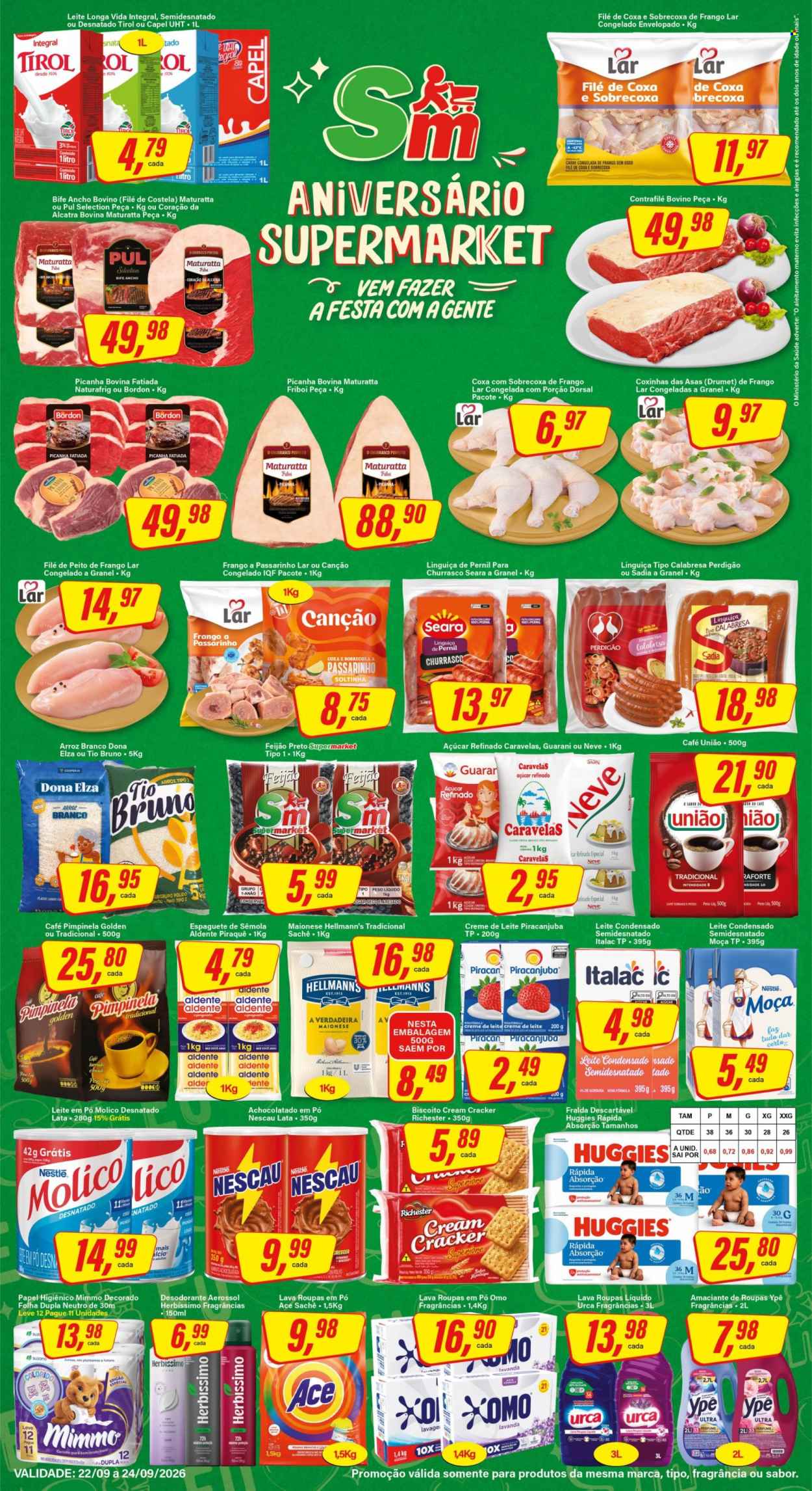 Folheto Rede Supermarket - 22/09/2026 - 24/09/2026. Página 1