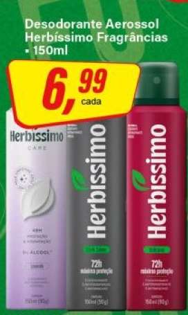 Desodorante Aerossol Herbíssimo