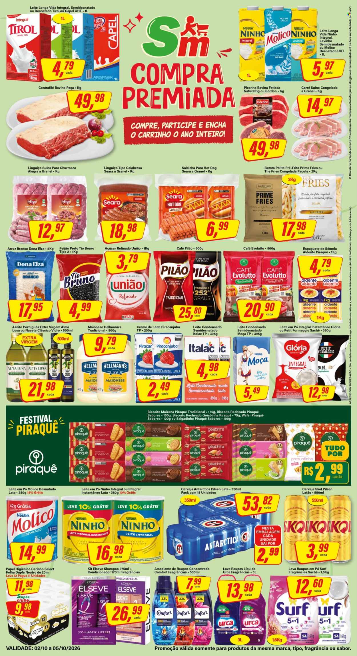 Folheto Rede Supermarket - 02/10/2026 - 05/10/2026. Página 1