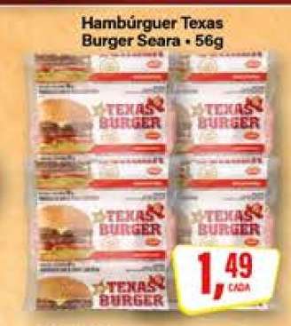 Hambúrguer Texas Burger Seara