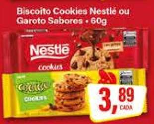 Biscoito Cookies Nestlé ou Garoto Sabores